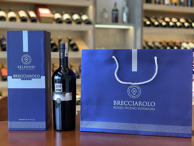 VELENOSI BRECCIAROLO SILVER ROSSO  - Hộp quà Tết