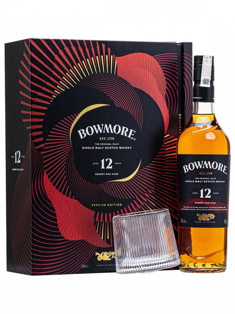 Bowmore 12 Sherry Oak Cask Hộp quà Tết 2026