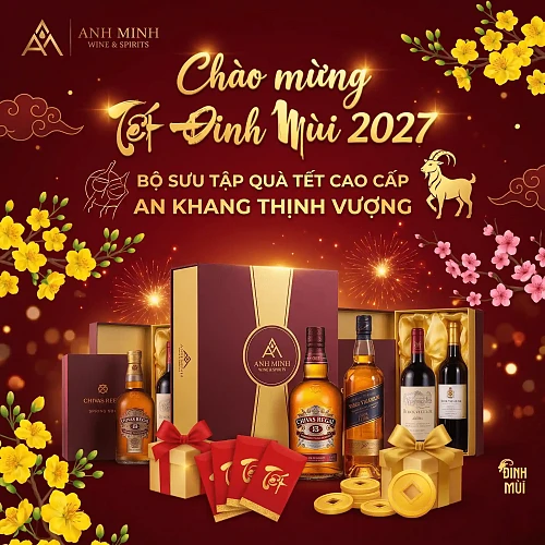 Hộp quà rượu mạnh Tết 2027 Hộp quà rượu mạnh Tết 2027